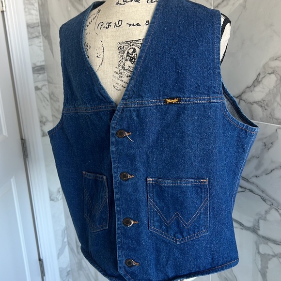 Wrangler Denim waistcoat - Picture 3 of 5